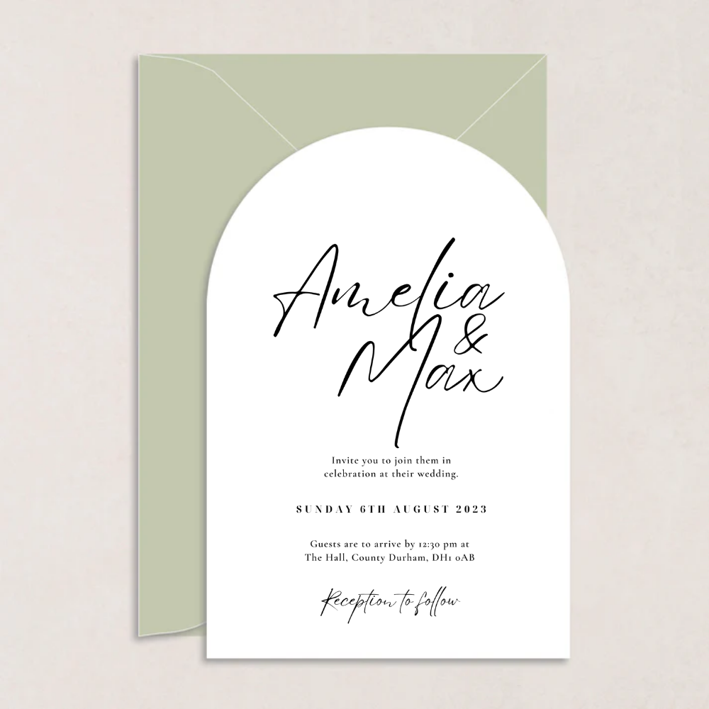 Amelia Wedding Invitations - The Ivy Collection | Luxury Wedding Stationery