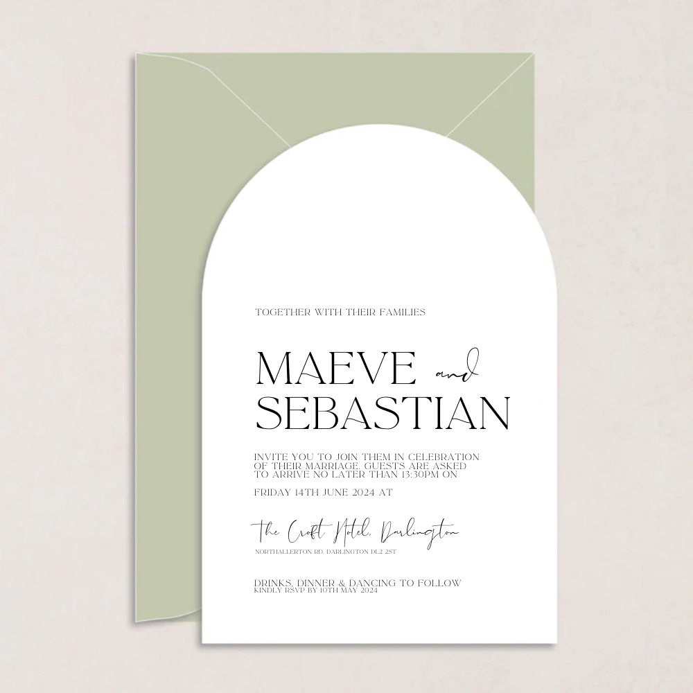 Maeve Wedding Invitations - The Ivy Collection | Luxury Wedding Stationery