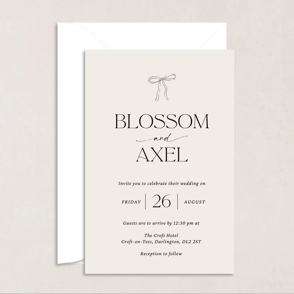 Blossom Wedding Invitations - The Ivy Collection | Luxury Wedding Stationery