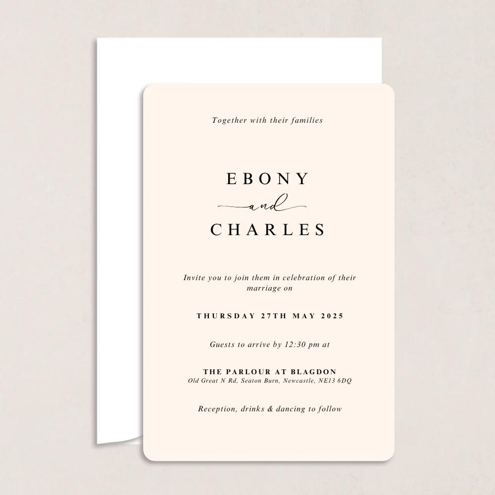 Ebony Wedding Invitations