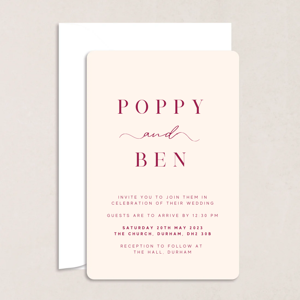Poppy Wedding Invitations