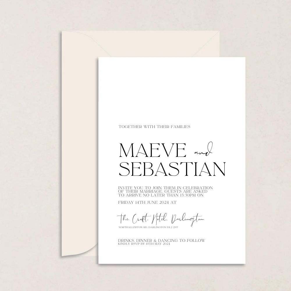 Maeve Wedding Invitations - The Ivy Collection | Luxury Wedding Stationery