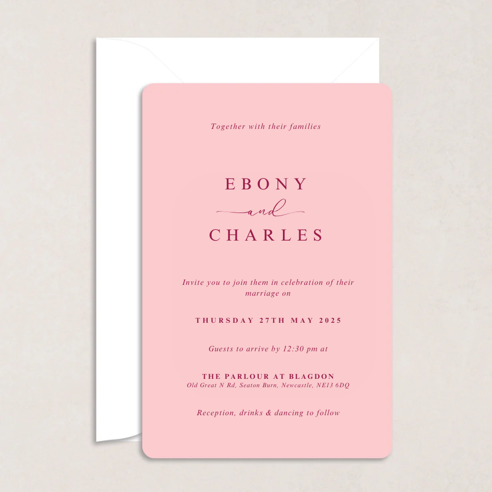 Ebony Wedding Invitations