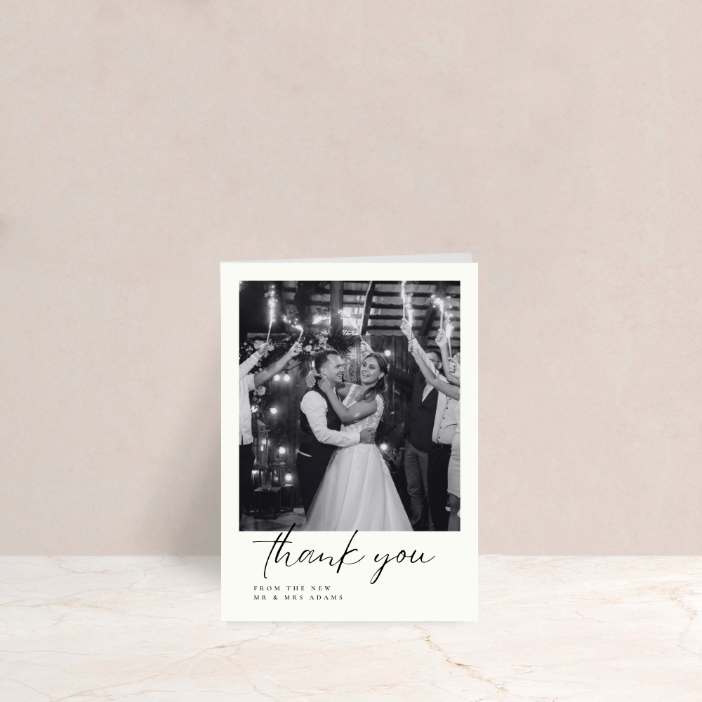 Amelia Wedding Thank You Card - The Ivy Collection | Luxury Wedding Stationery