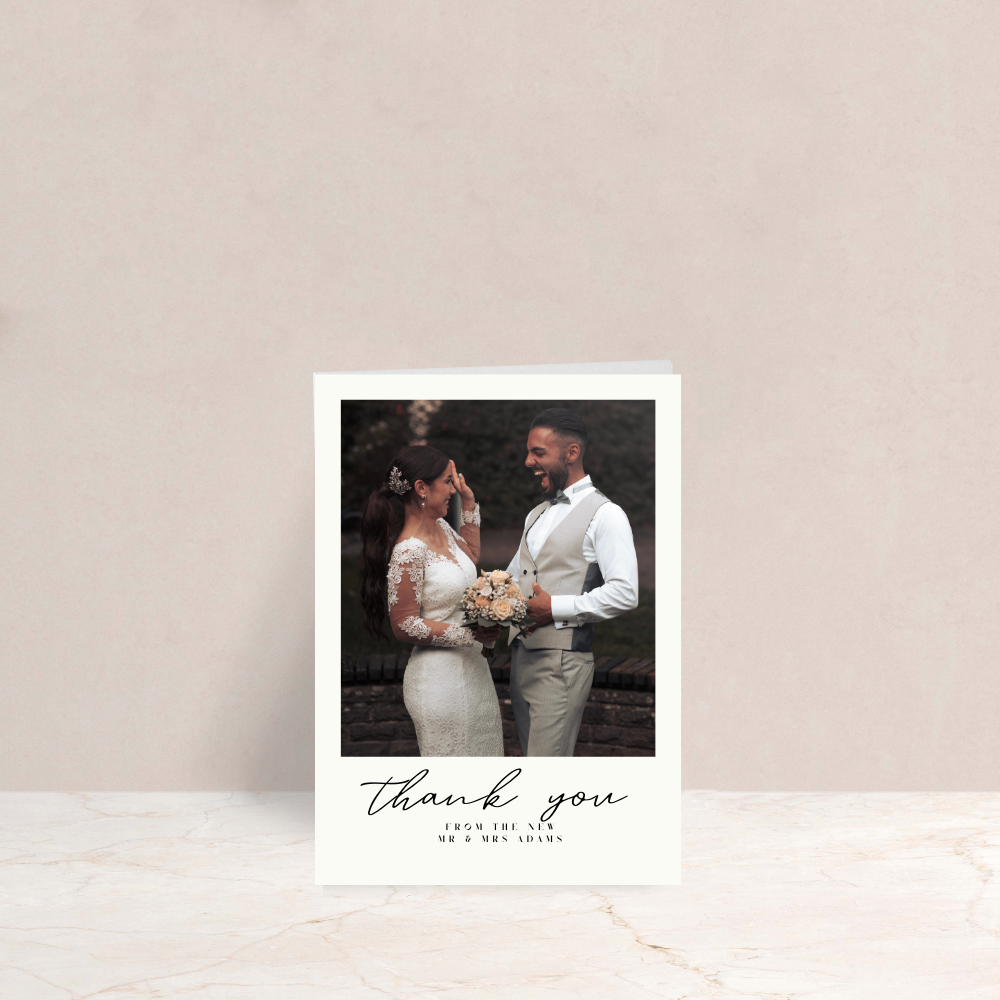 Annabel Wedding Thank You Card - The Ivy Collection | Luxury Wedding Stationery