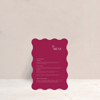 Rhi Wedding Menus - The Ivy Collection | Luxury Wedding Stationery