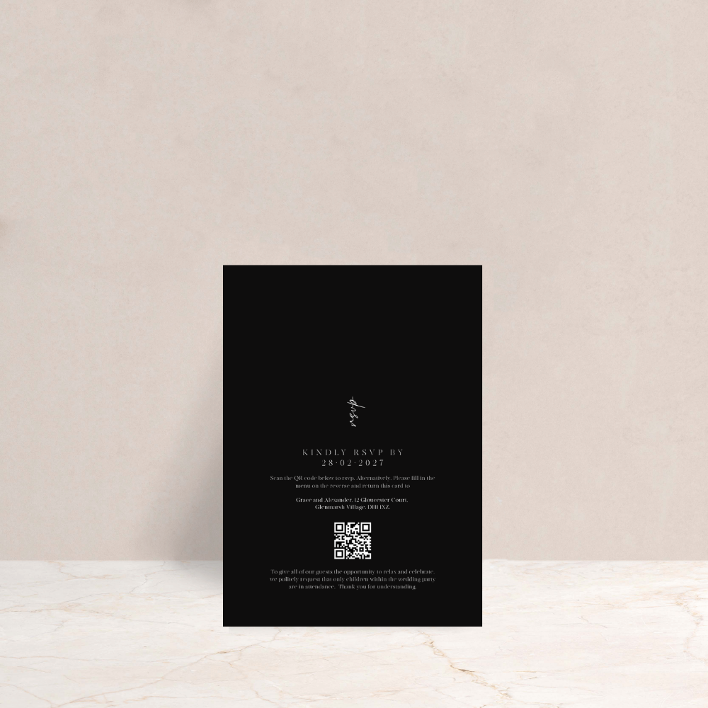 Grace Wedding Invitation RSVP Card