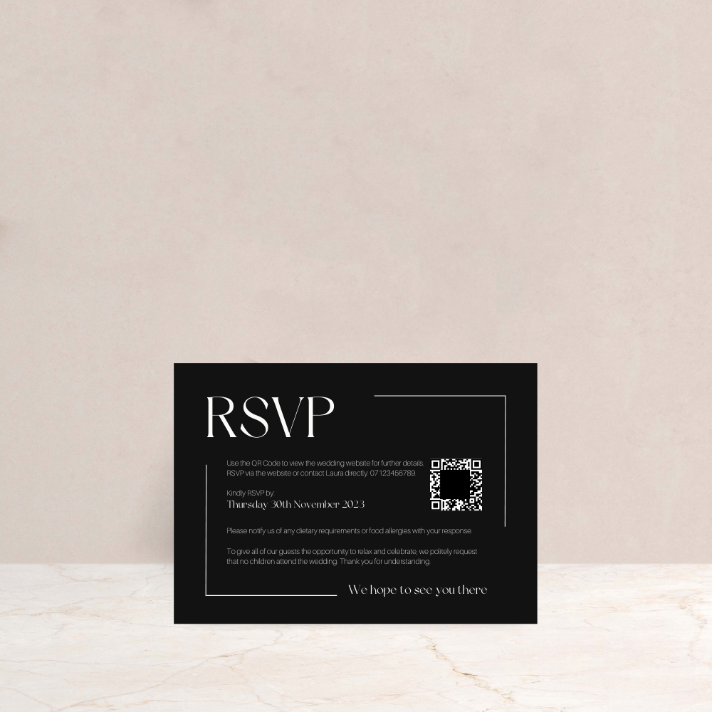 Isobel Wedding Invitation RSVP Card