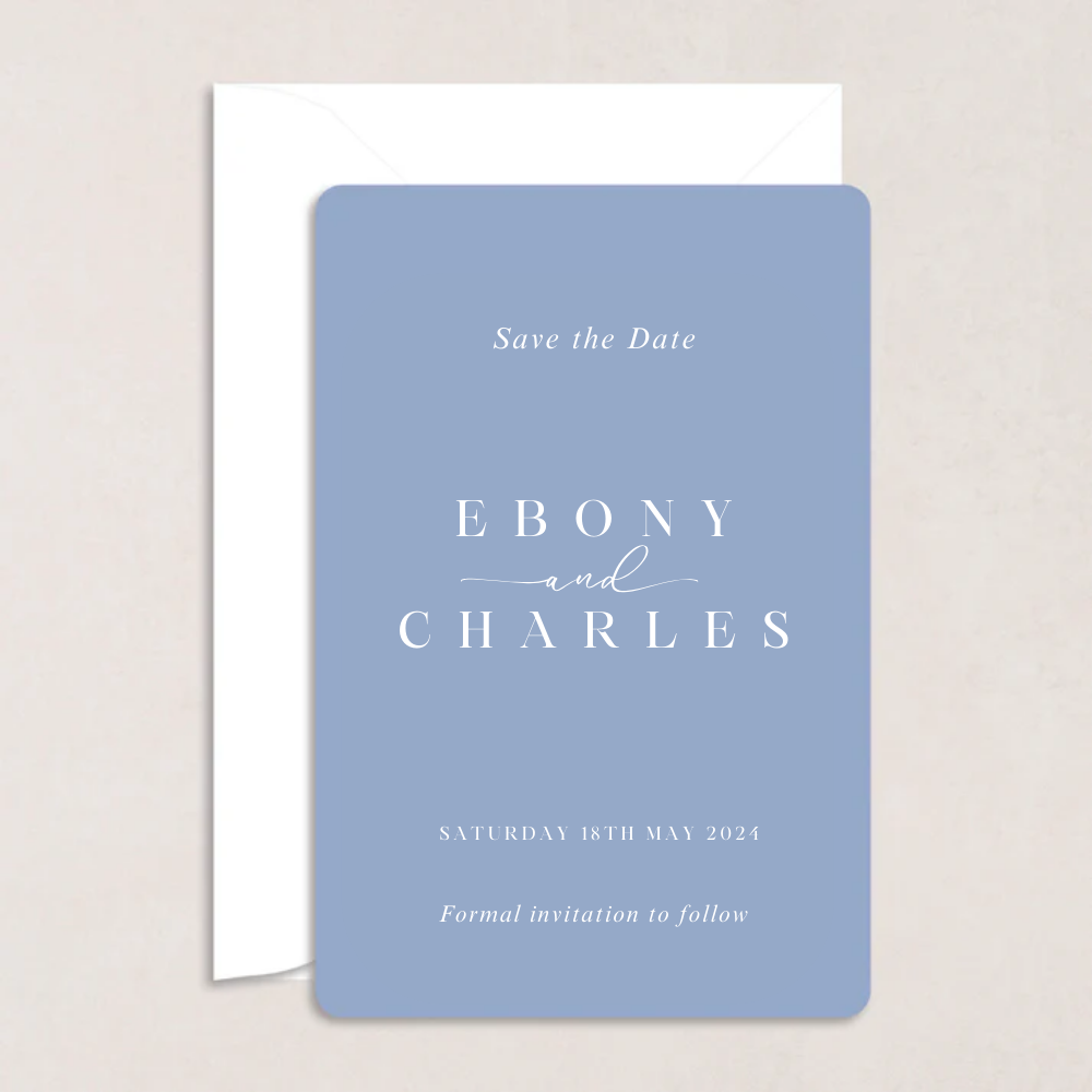 Ebony Wedding Save the Date