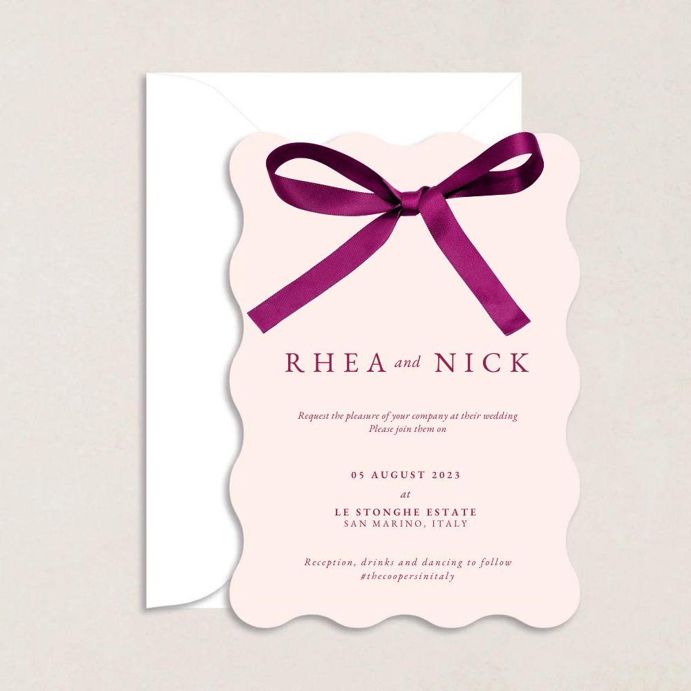 Rhea Wedding Invitations - The Ivy Collection | Luxury Wedding Stationery