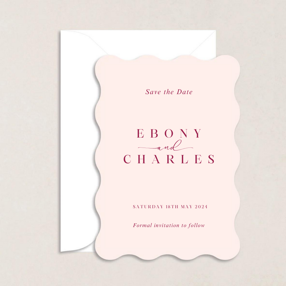 Ebony Wedding Save the Date