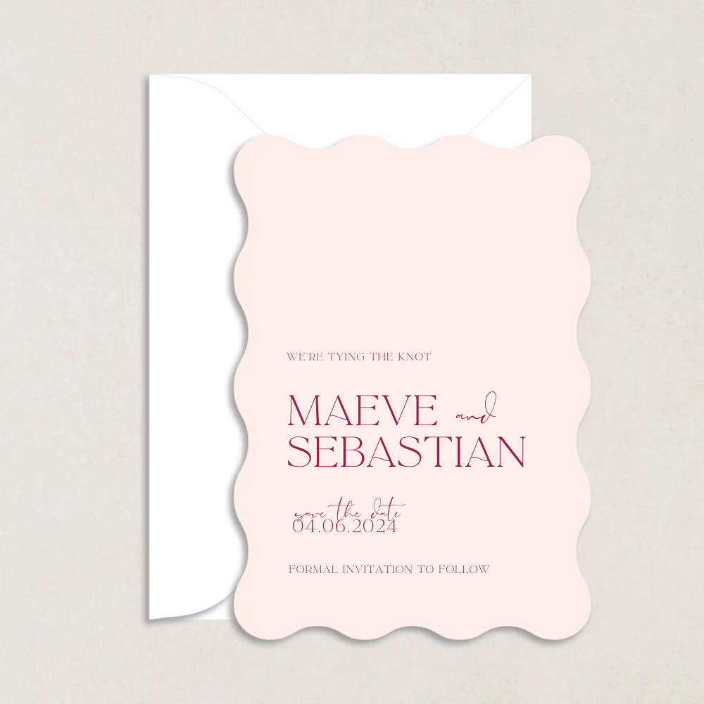 Maeve Wedding Save the Date - The Ivy Collection | Luxury Wedding Stationery