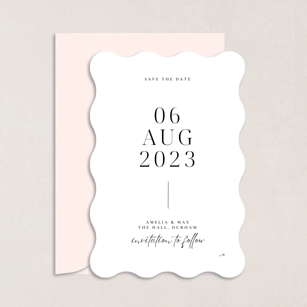Amelia Wedding Save the Date - The Ivy Collection | Luxury Wedding Stationery
