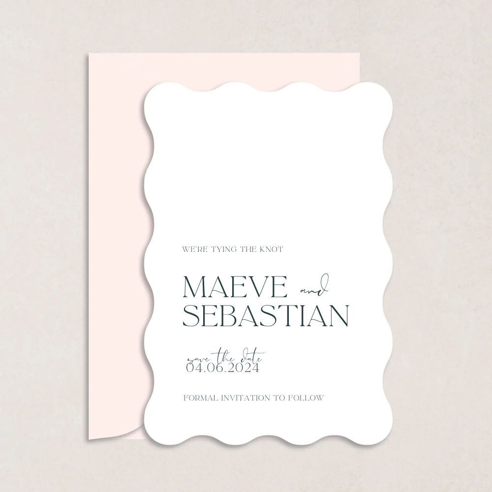Maeve Wedding Save the Date - The Ivy Collection | Luxury Wedding Stationery