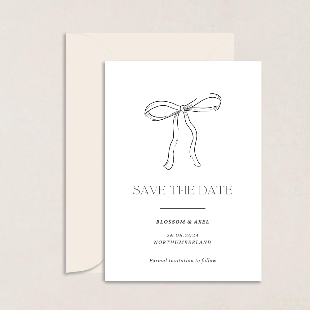 Blossom Wedding Save the Date - The Ivy Collection | Luxury Wedding Stationery