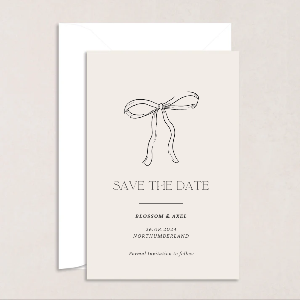 Blossom Wedding Save the Date - The Ivy Collection | Luxury Wedding Stationery