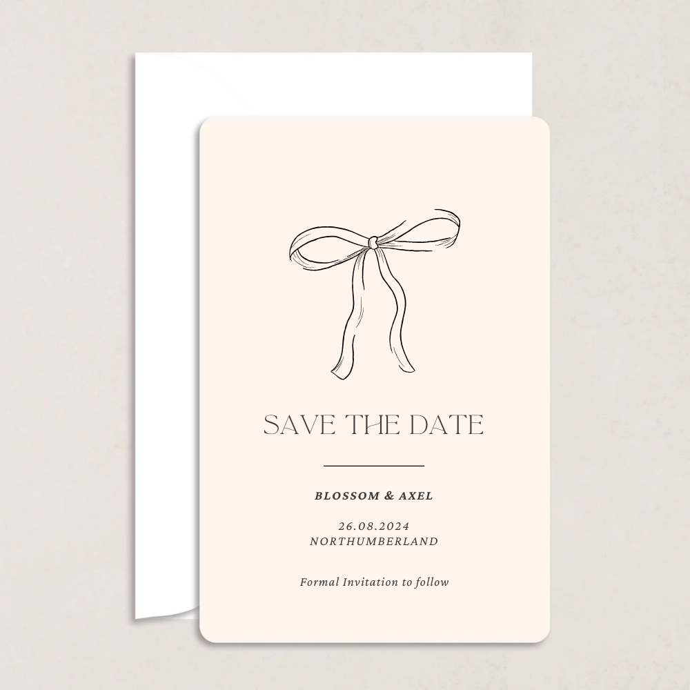 Blossom Wedding Save the Date - The Ivy Collection | Luxury Wedding Stationery