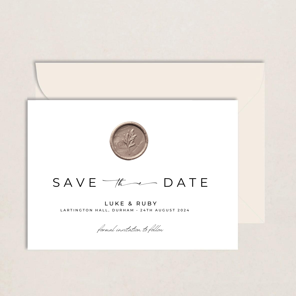 Ruby Wedding Save the Date