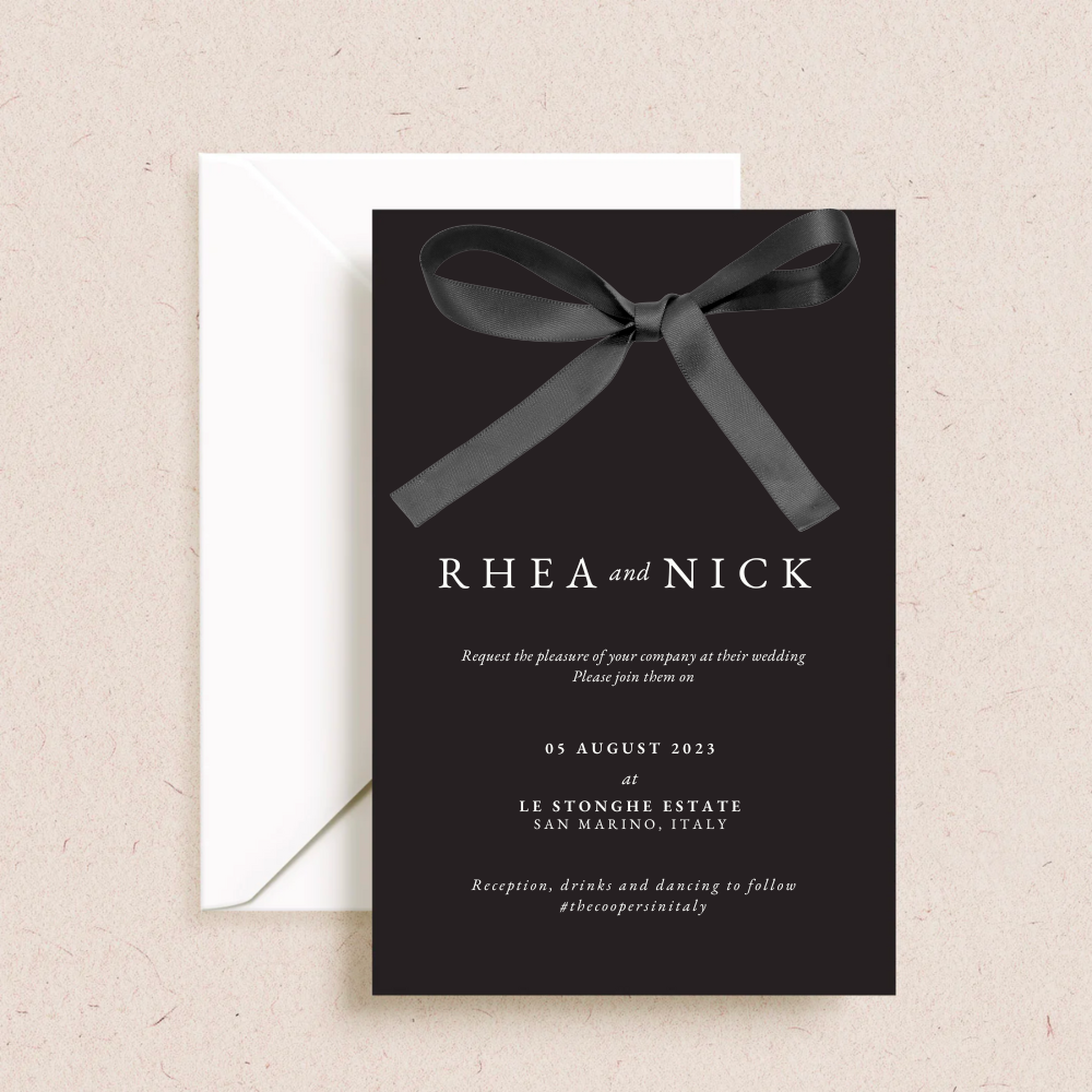 Rhea Wedding Invitations - The Ivy Collection | Luxury Wedding Stationery