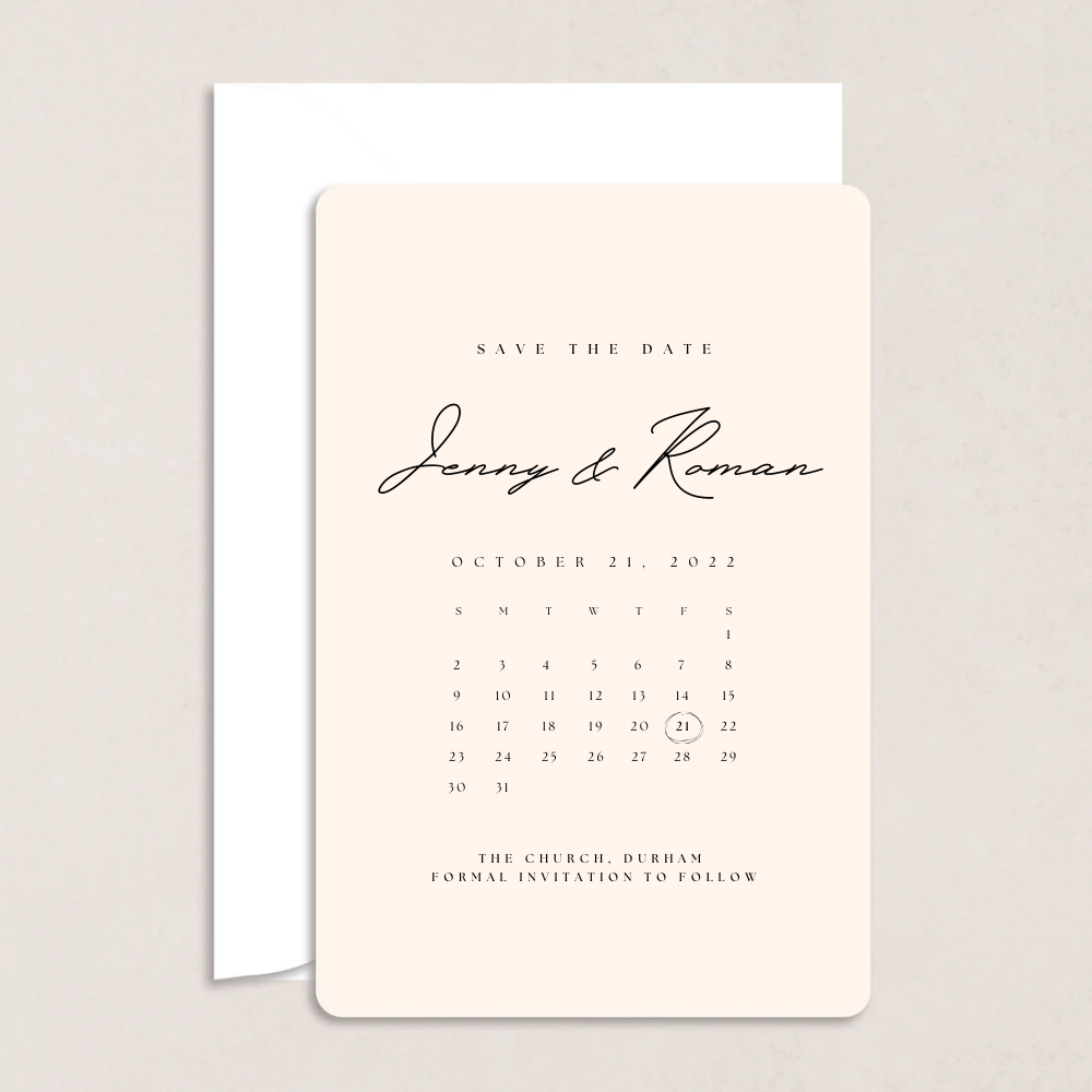 Jenny Wedding Save the Date