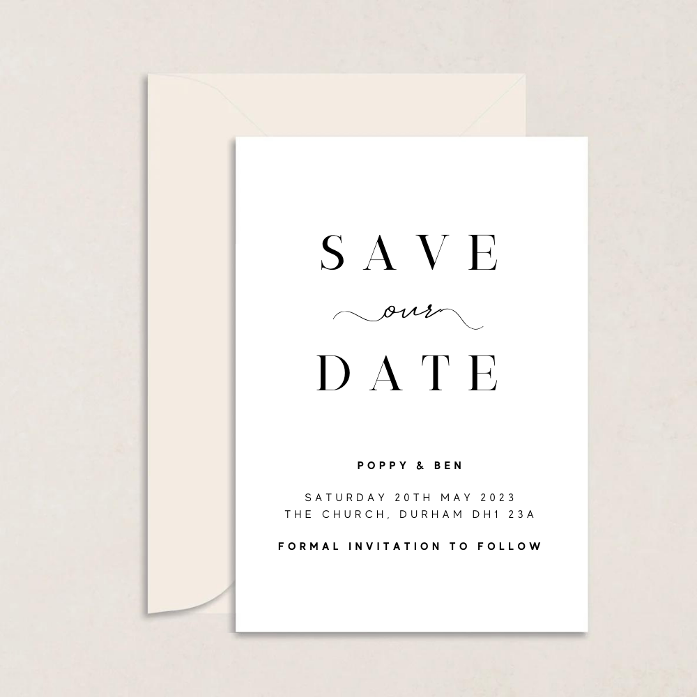 Poppy Wedding Save the Date