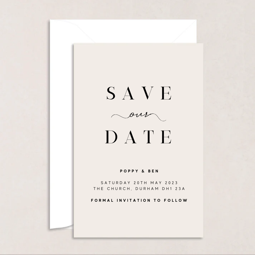 Poppy Wedding Save the Date