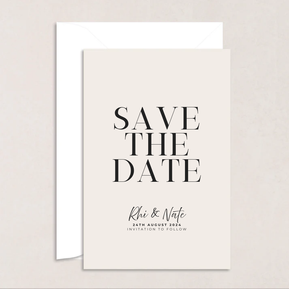 Rhi Wedding Save the Date - The Ivy Collection | Luxury Wedding Stationery