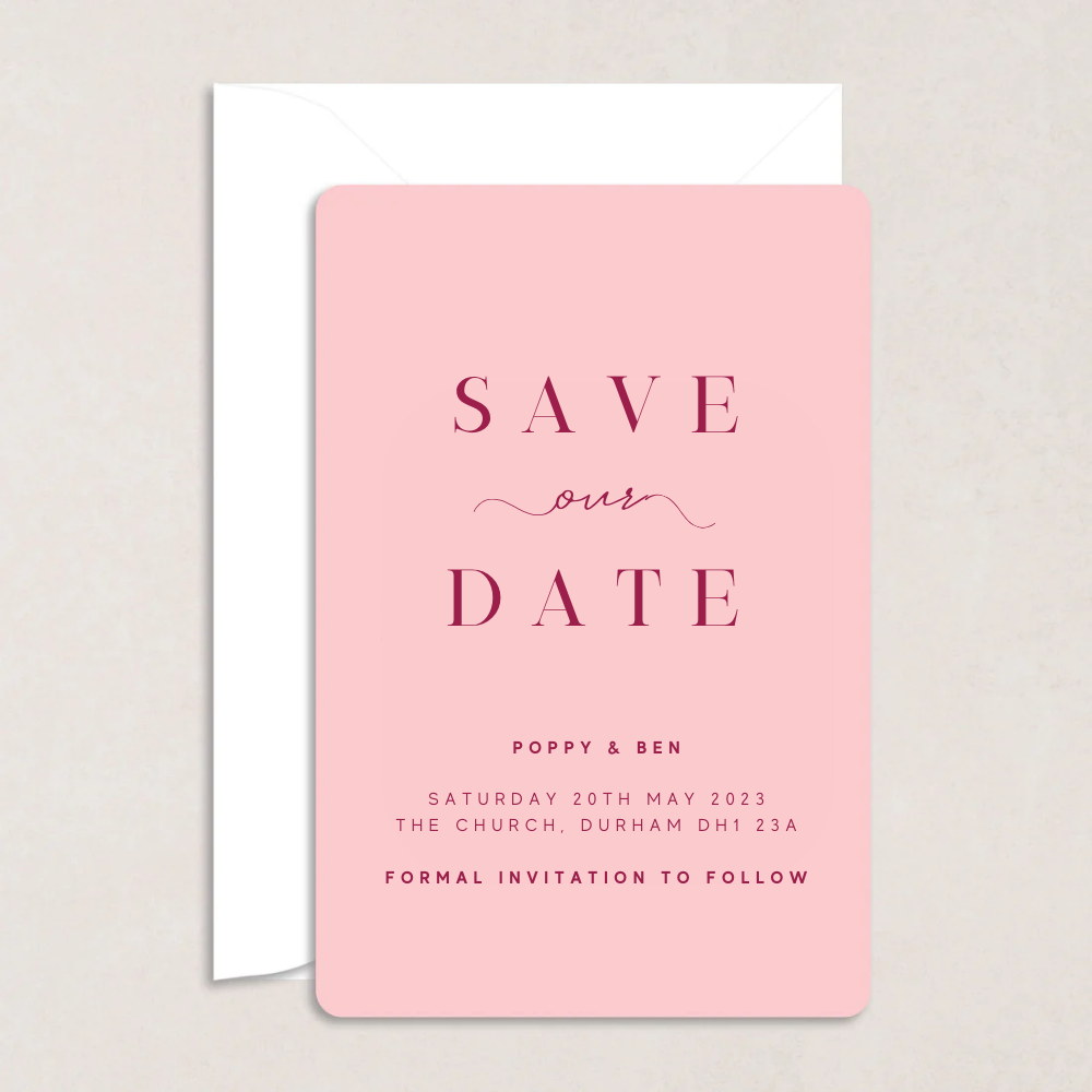 Poppy Wedding Save the Date