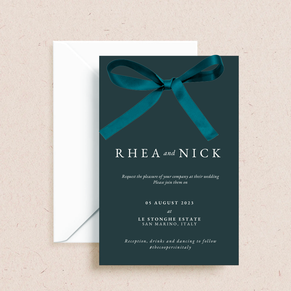 Rhea Wedding Invitations - The Ivy Collection | Luxury Wedding Stationery
