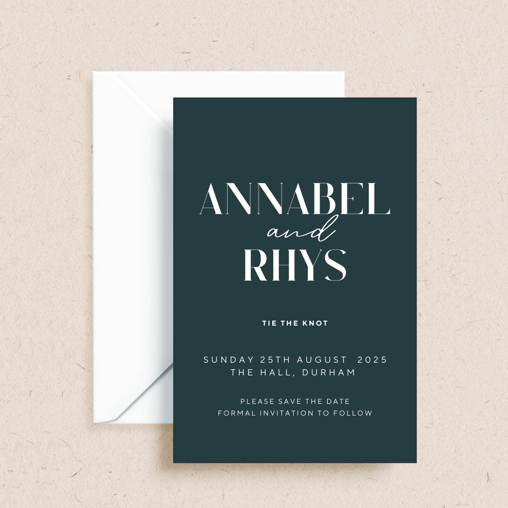 Annabel Wedding Save the Date - The Ivy Collection | Luxury Wedding Stationery