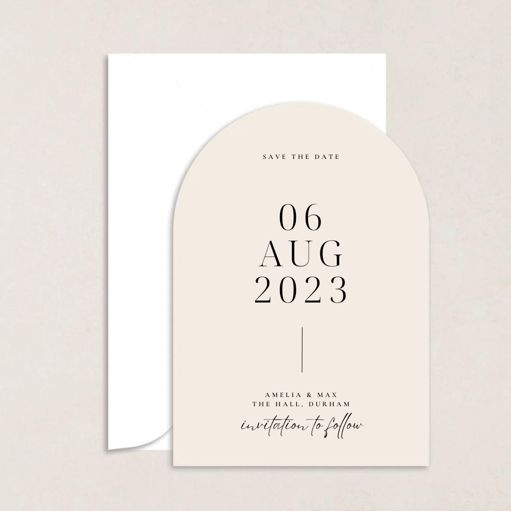 Amelia Wedding Save the Date - The Ivy Collection | Luxury Wedding Stationery