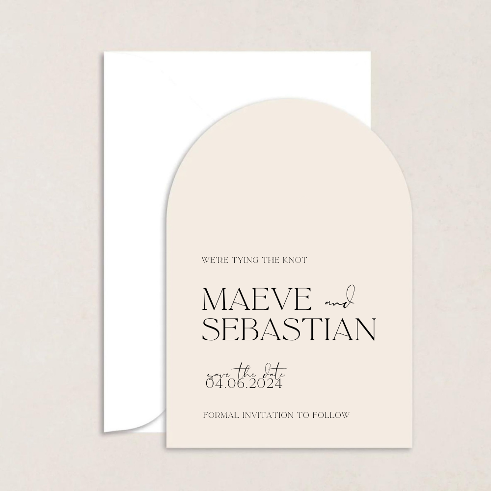 Maeve Wedding Save the Date - The Ivy Collection | Luxury Wedding Stationery