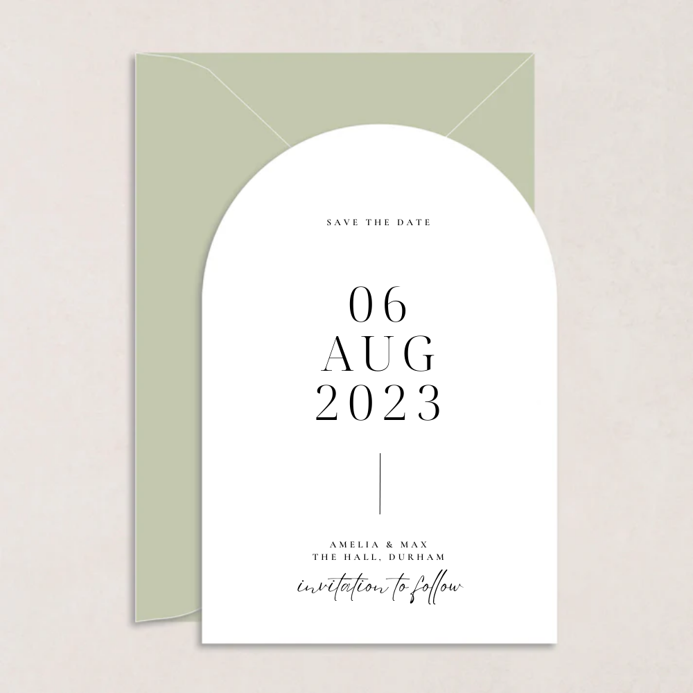 Amelia Wedding Save the Date - The Ivy Collection | Luxury Wedding Stationery