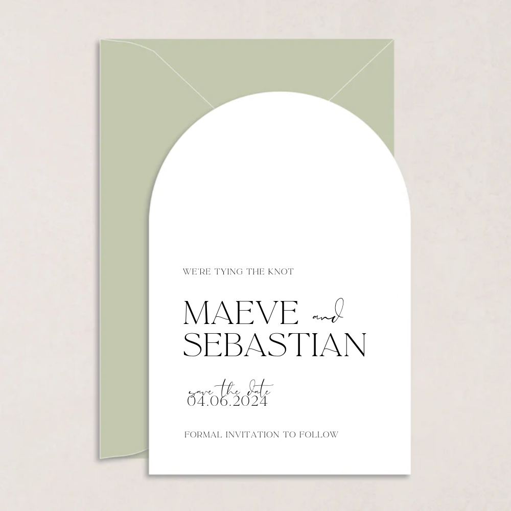Maeve Wedding Save the Date - The Ivy Collection | Luxury Wedding Stationery