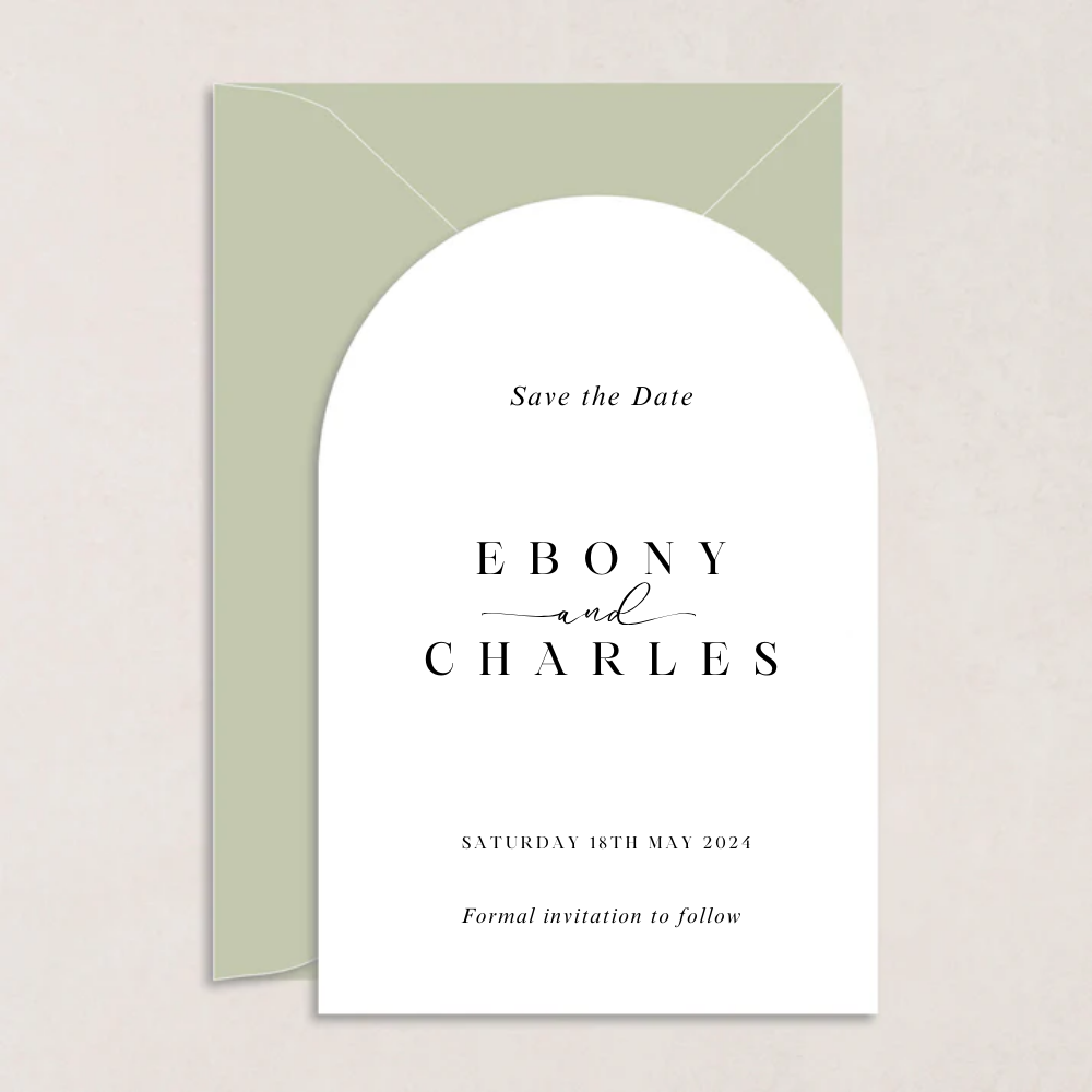Ebony Wedding Save the Date