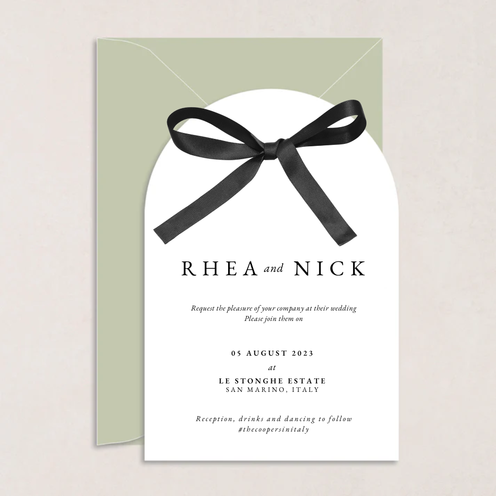 Rhea Wedding Invitations - The Ivy Collection | Luxury Wedding Stationery