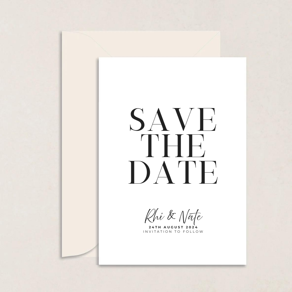 Rhi Wedding Save the Date - The Ivy Collection | Luxury Wedding Stationery