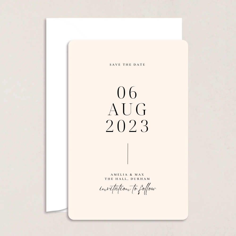 Amelia Wedding Save the Date - The Ivy Collection | Luxury Wedding Stationery