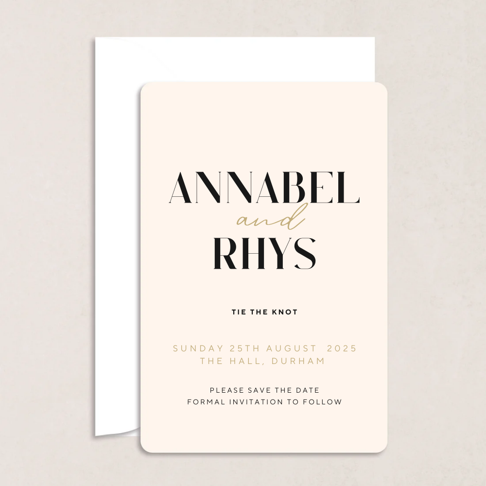Annabel Wedding Save the Date - The Ivy Collection | Luxury Wedding Stationery