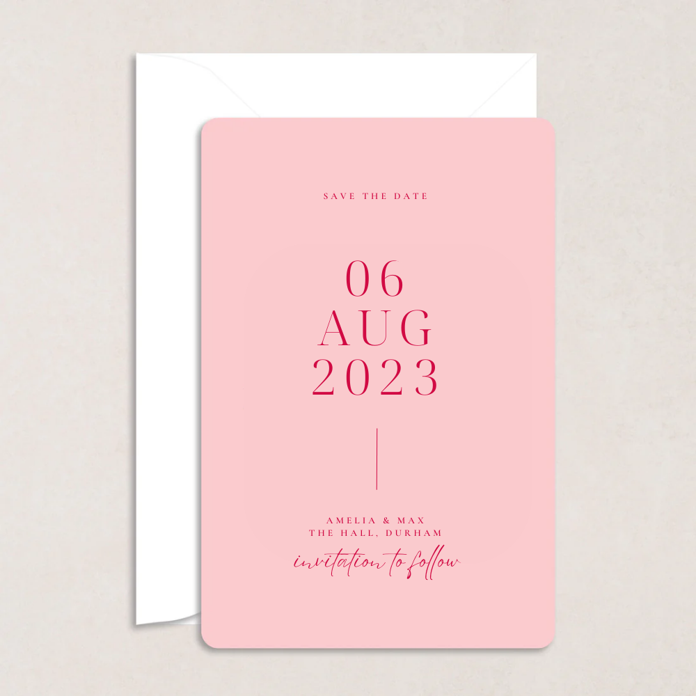Amelia Wedding Save the Date - The Ivy Collection | Luxury Wedding Stationery