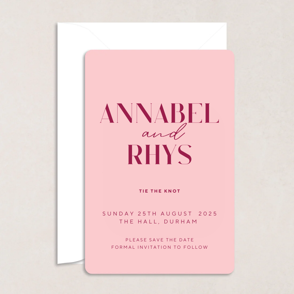 Annabel Wedding Save the Date - The Ivy Collection | Luxury Wedding Stationery