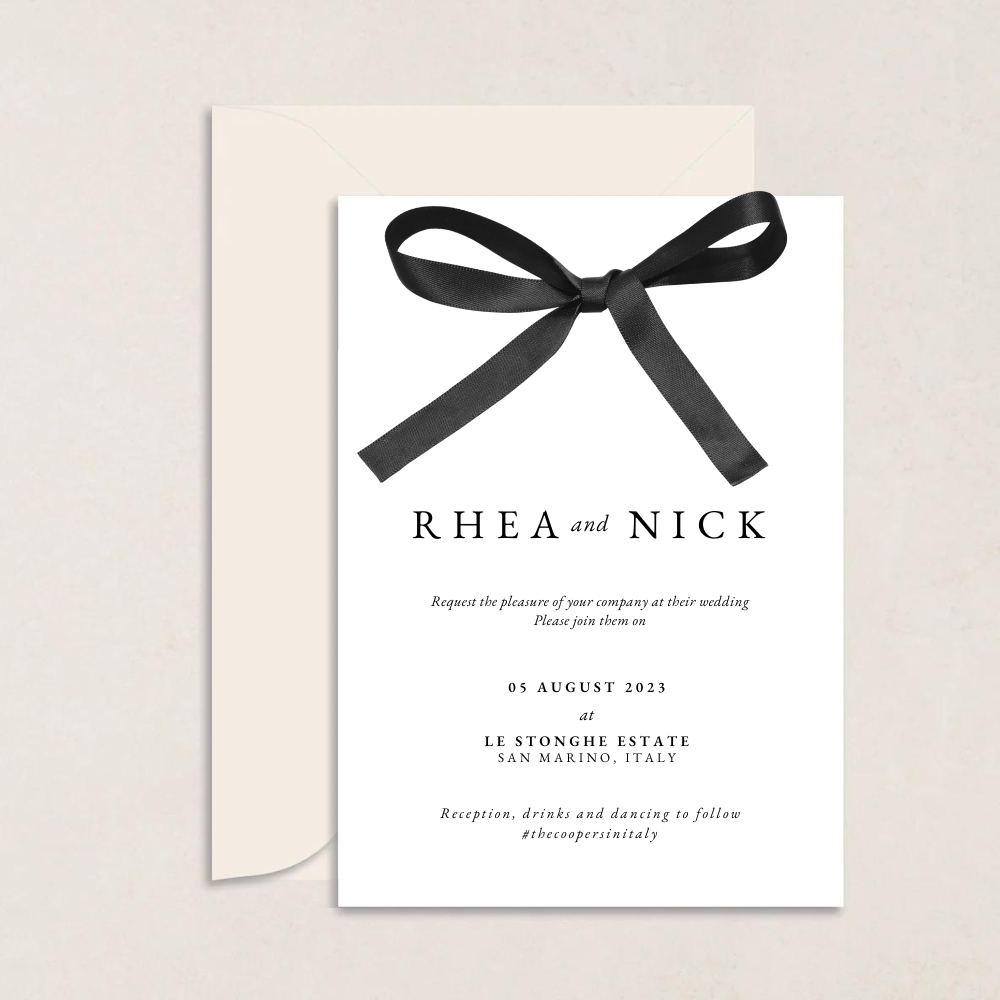 Rhea Wedding Invitations - The Ivy Collection | Luxury Wedding Stationery