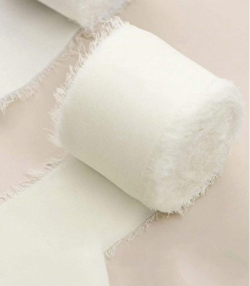 Raw Edge Chiffon Ribbon