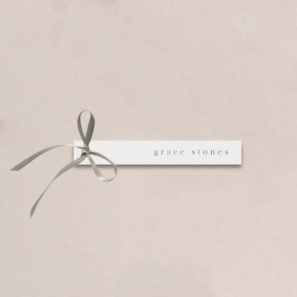 Grace Wedding Tag Place Cards with Ribbon