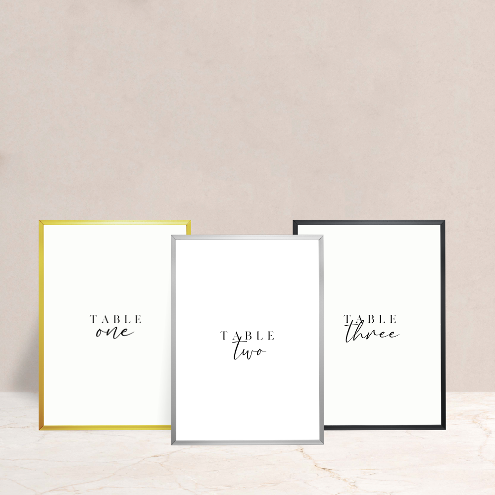 Grace Wedding Table Numbers