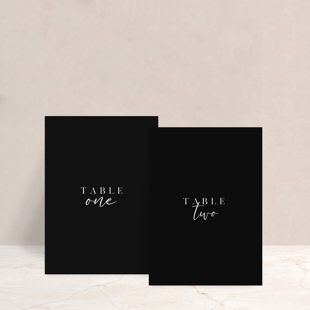 Grace Wedding Table Numbers