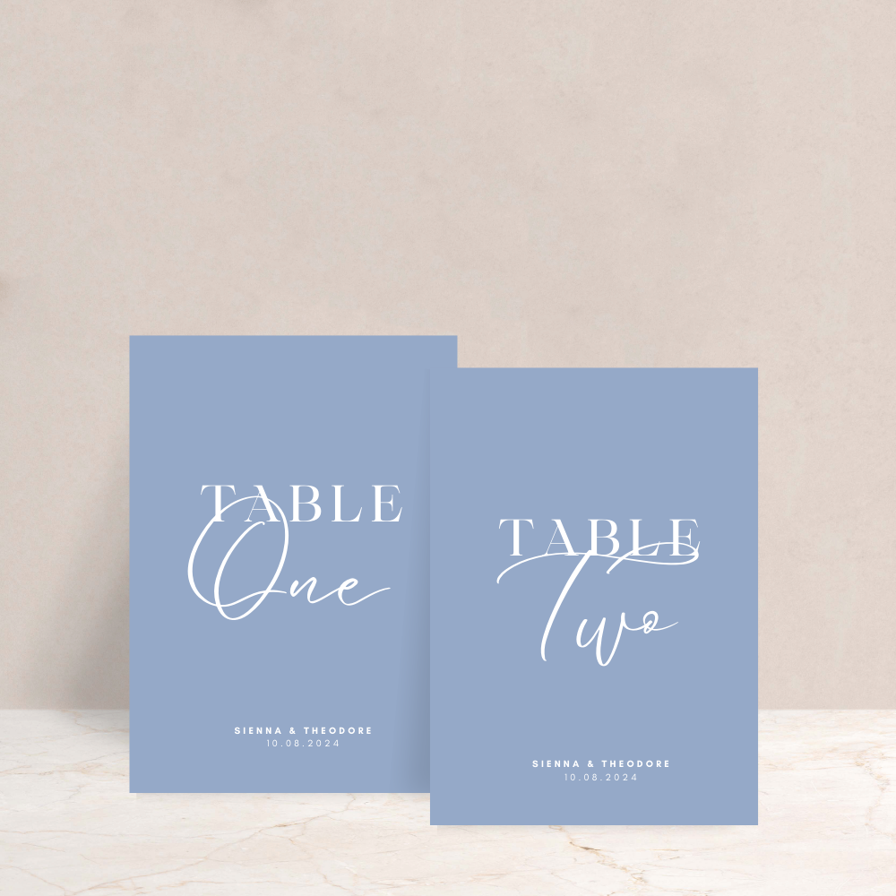 Sienna Wedding Table Numbers