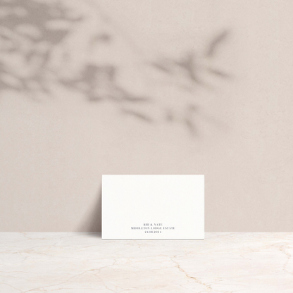 Rhi Wedding Tent Fold Place Cards - The Ivy Collection | Luxury Wedding Stationery