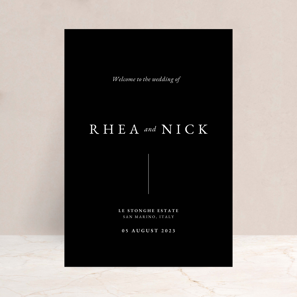 Rhea Wedding Welcome Sign
