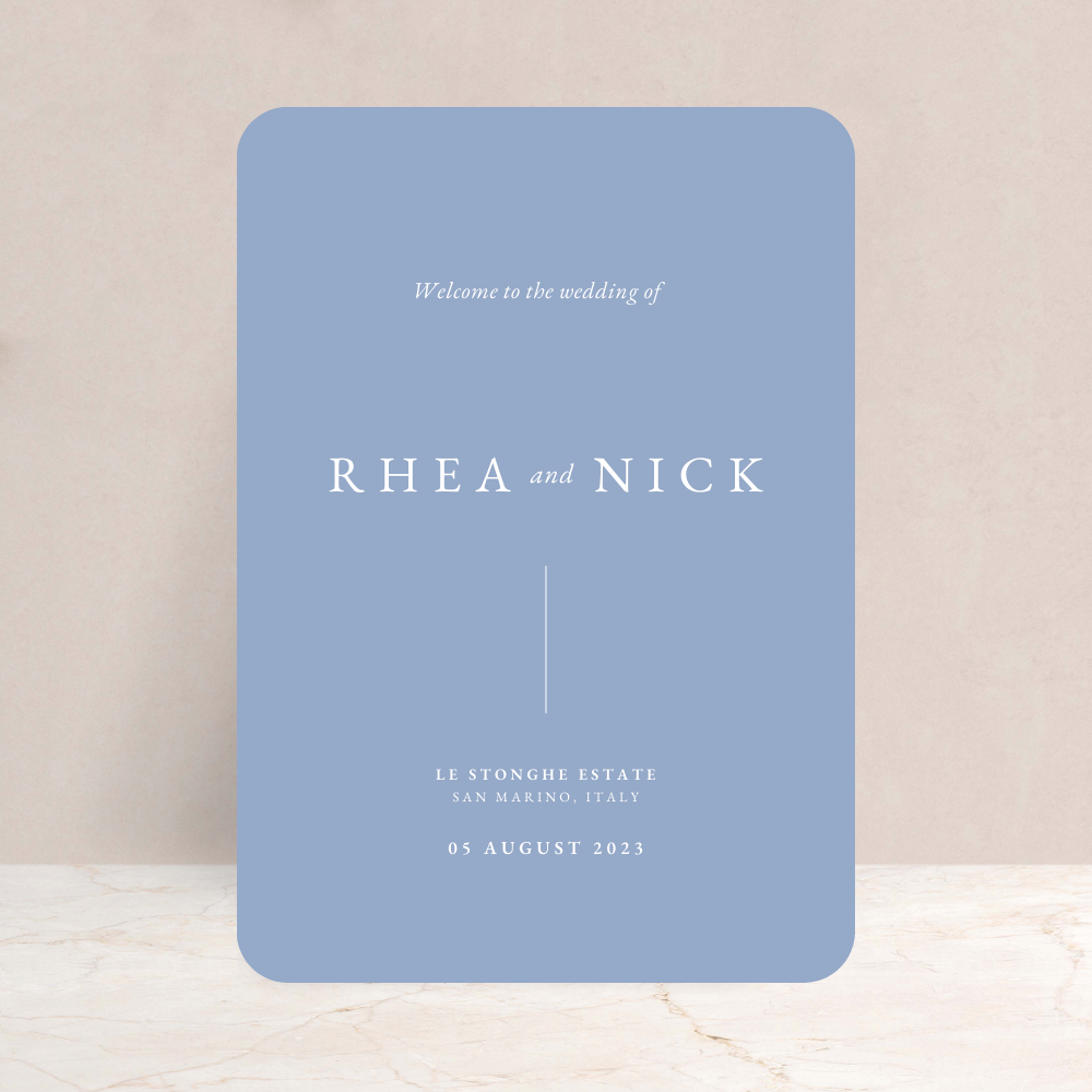 Rhea Wedding Welcome Sign
